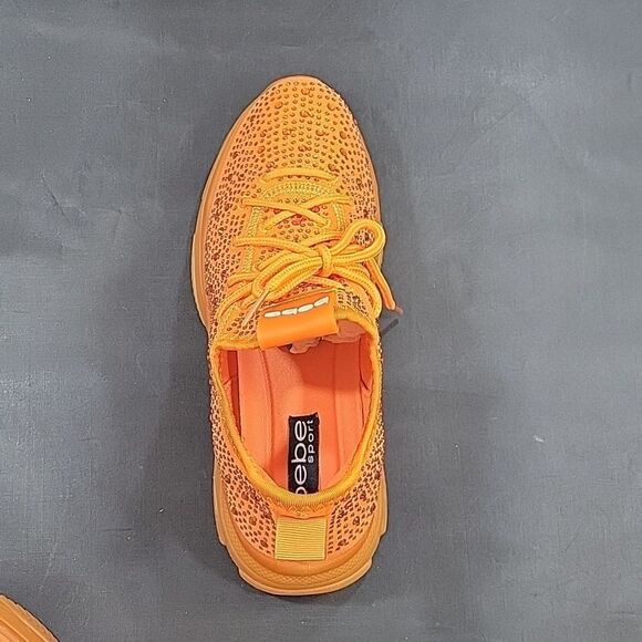 BRAND NEW BEBE LEYLA LACE UP CLOSURE WOMEN"S SEQUIN EMBELLISHMENTS SNEAK… - Picture 12 of 15